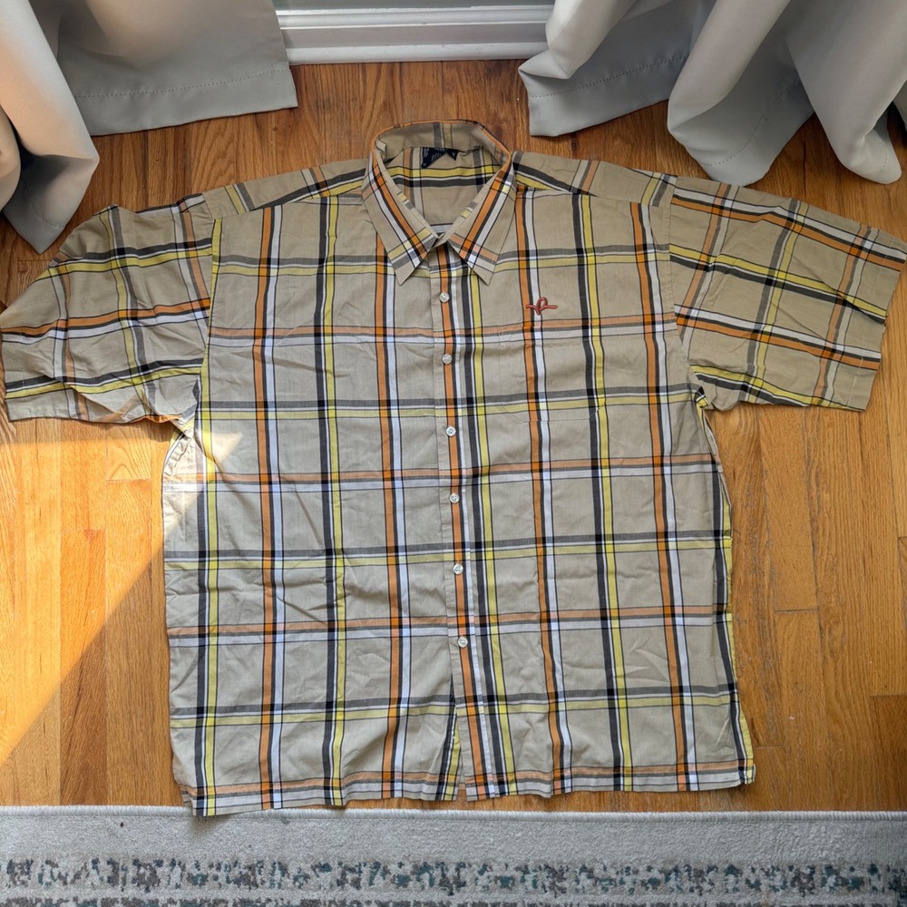 Vintage Rocawear Plaid Shirt 5X Baggy Hip Hop Streetwear Y2K Fall